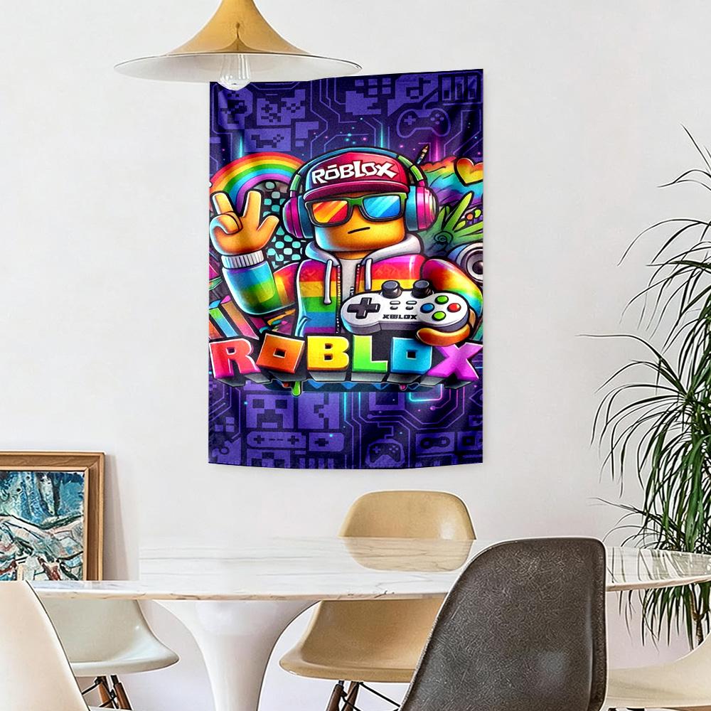 Roblox Wall Decor Tapestry Art For Pet Memorial Birthdaywedding Party Backdrop Family Gift