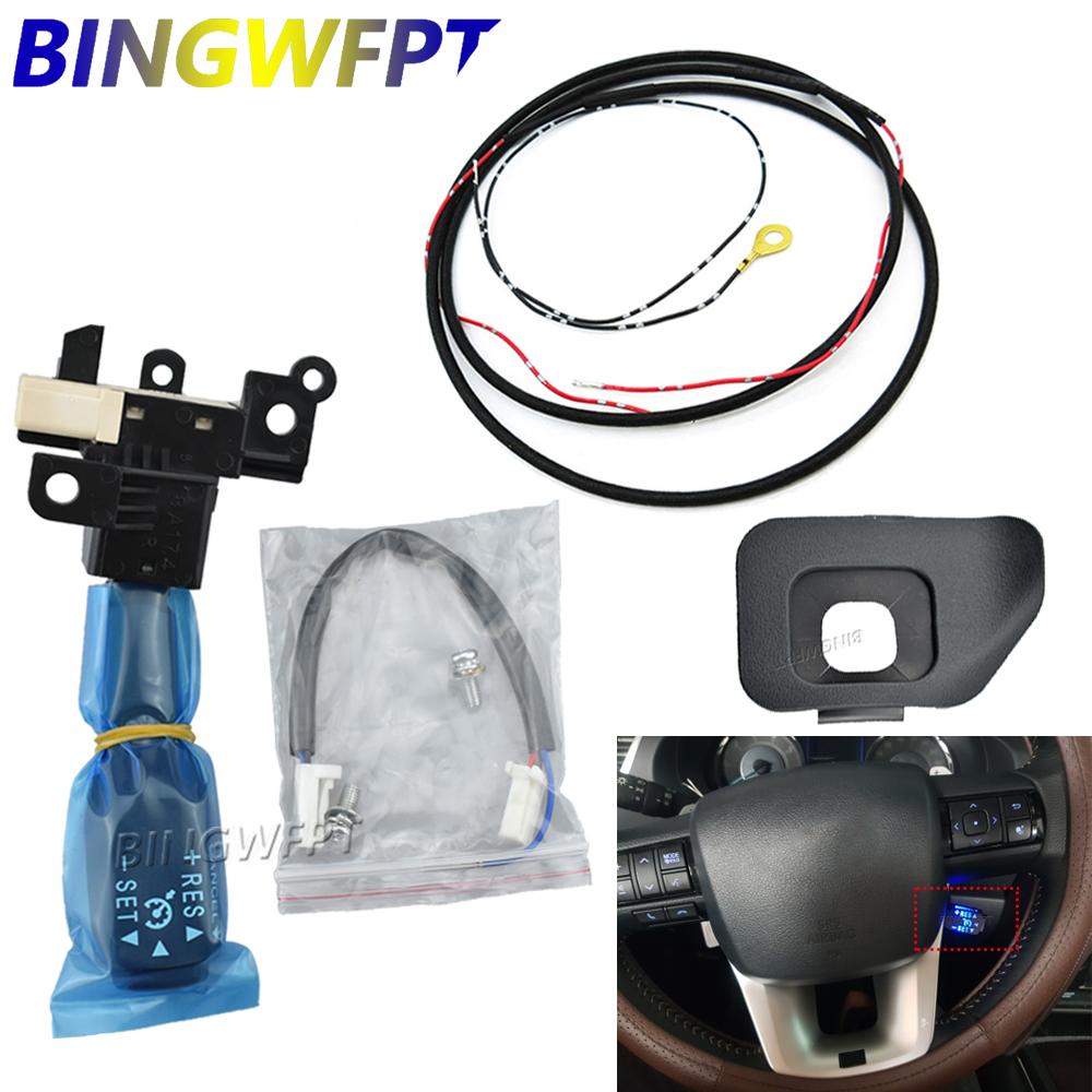 4Color LED 84632-34011 8463234011 45186-0D110-C0 45186-52020 45186-0D110 For Toyota Yaris Vios 2013-2016 Cruise Control Switch 1SET Gradient blue