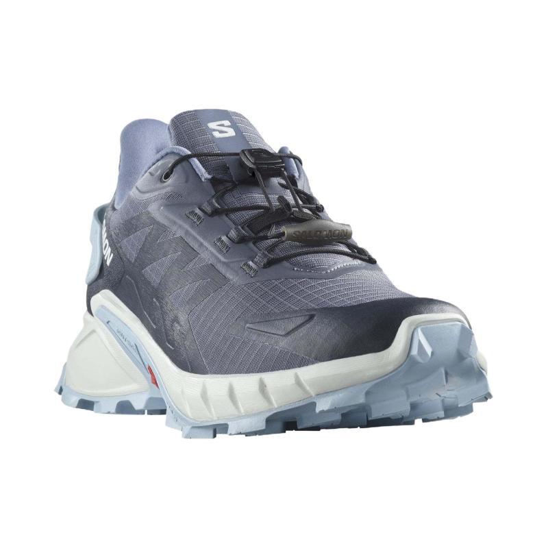 SALOMON Supercross 4 Shock Absorbers Slip Resistant Low Top Running Shoes Women's Dark Blue Sneakers 474617