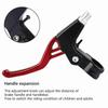 1 Pair Aluminum Alloy Bicycle Brake Levers 4 Finger Grip Universal Fit Bike Brake Handle Lightweight 2.2cm Diameter