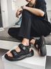 Sandali Estivi alla Moda da Uomo 2024 Leggeri Velcro Gancio Sandali Romani da Uomo Casual Sportivi Sandalo da Spiaggia per Uomo Ciabatte Infradito Open-toe