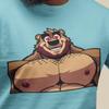 Muscular Bara Bear Lover T-Shirt, Furry Shirt, Bearsona Pride Top, Furry Bear Tee, Gift for Furries and Bear Fans