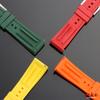 Premium Silicone Rubber Watch Strap 20mm 22mm Black Blue Green Replacement Watch Band Quick Release Waterproof Sports Watchbands