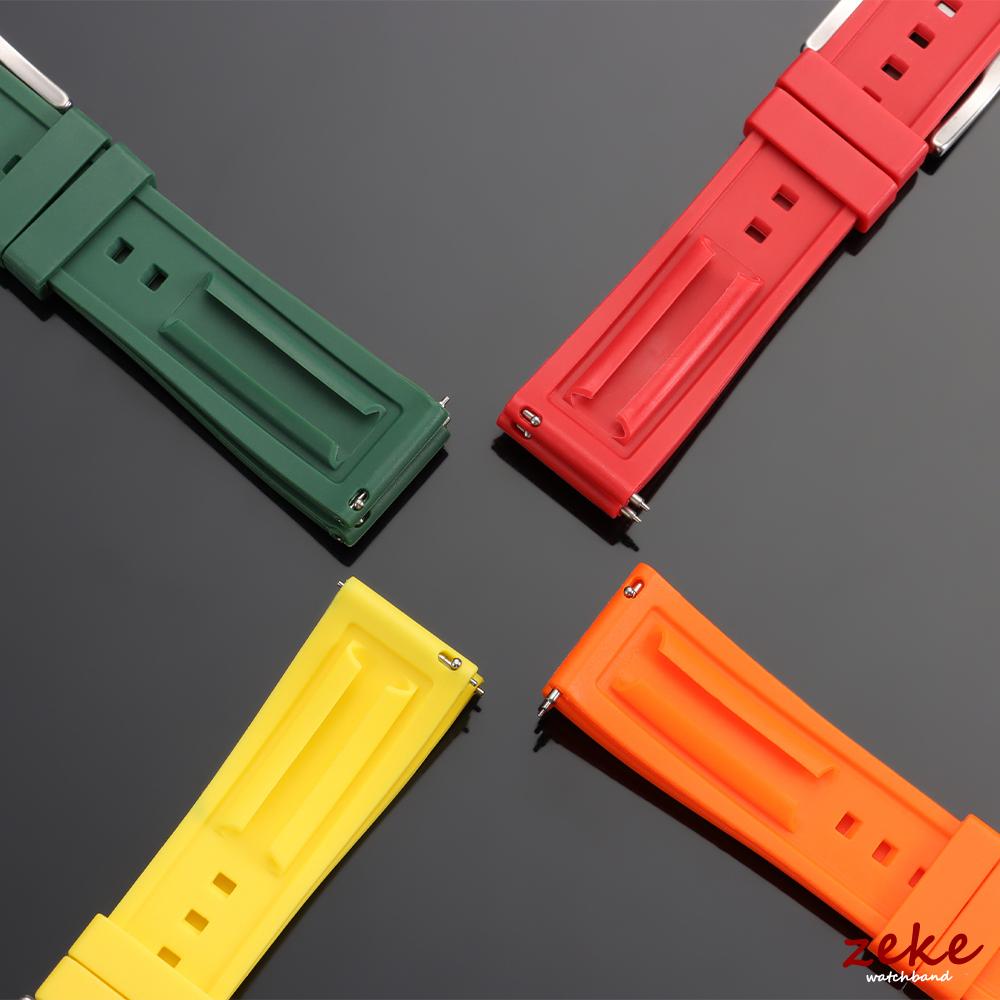 Premium Silicone Rubber Watch Strap 20mm 22mm Black Blue Green Replacement Watch Band Quick Release Waterproof Sports Watchbands