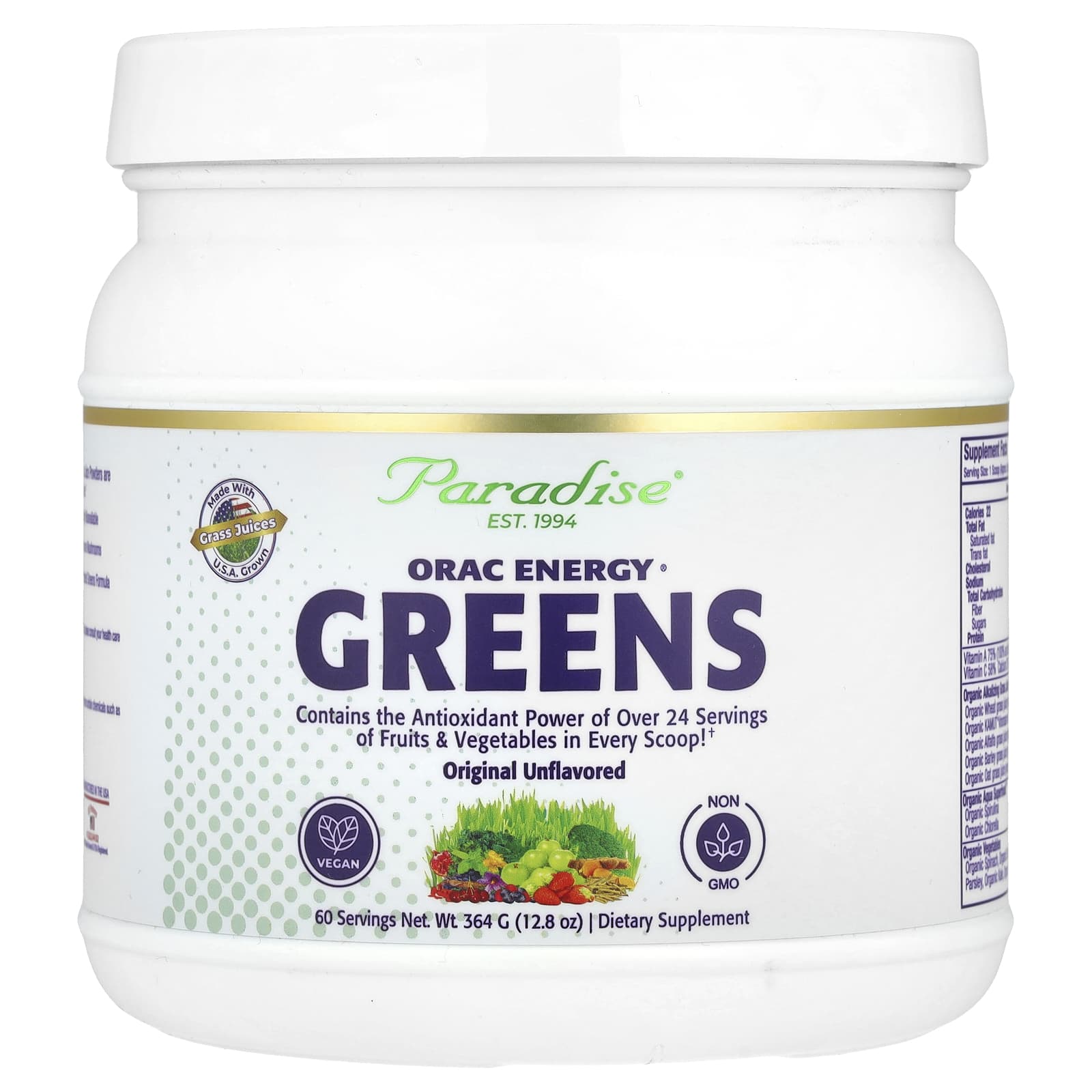 

Orac Energy® Green, Original Unflavored, 364G (12.8Oz)