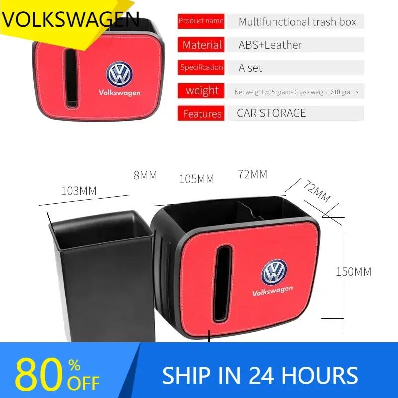 ear1 For VOLKSWAGEN VW New Jetta VW For Volkswagen 1pcs Multifunctional car seat back trash can Storage box For Volkswagen VW Jetta P