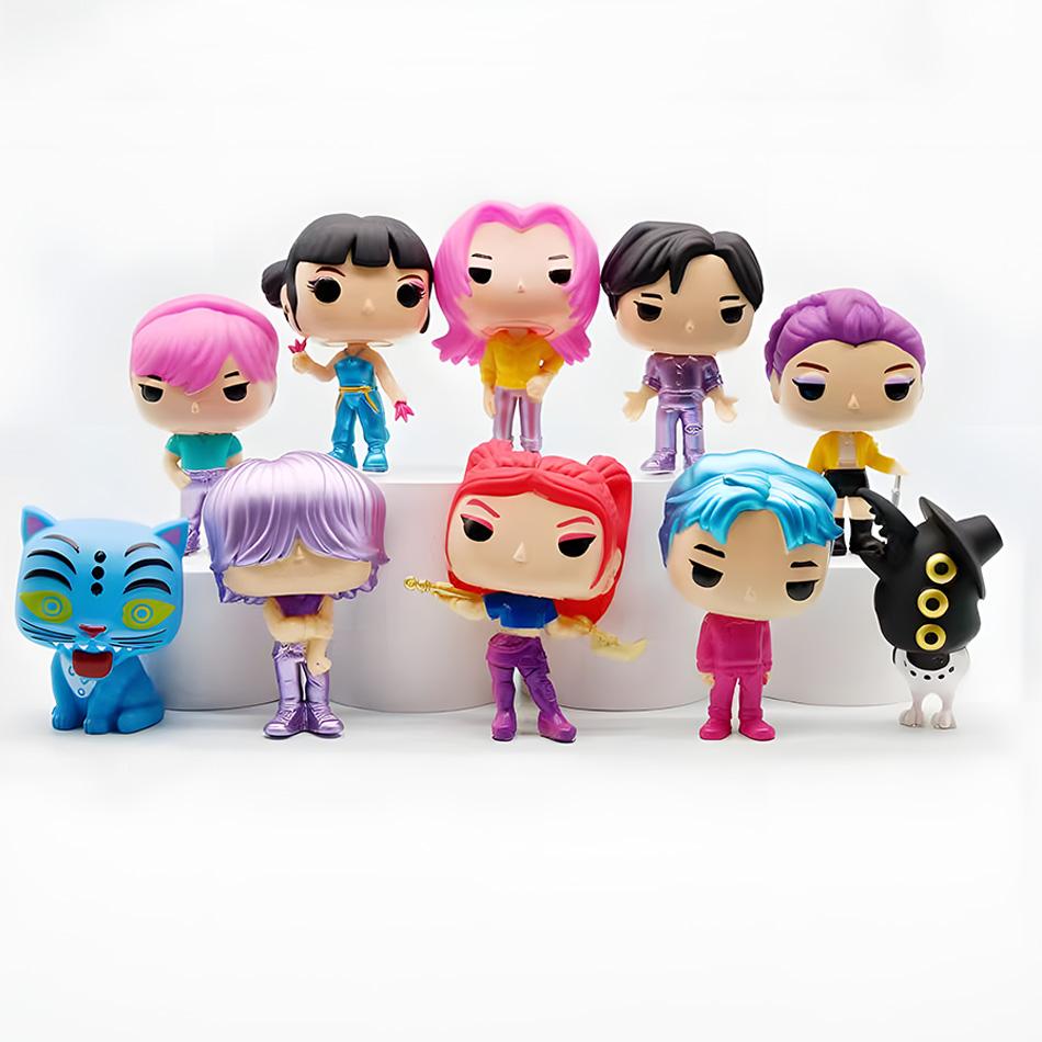 Kpop Dämonenjäger Figur Sammlerstück Spielzeug Derpy Tiger Rumi Mira Zoey Sussy Statue - Einzelne Einheit Huntrix Puppe