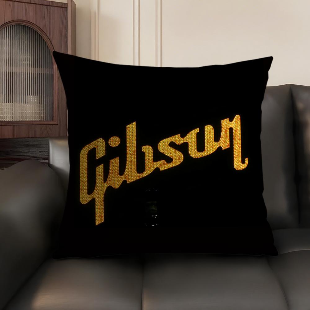 Fashion Brand G-Gibson Cushion Cover Summer Breathable Linen Organic Fabric Double-Sided Printing Sofa Pillow Case Home Decor