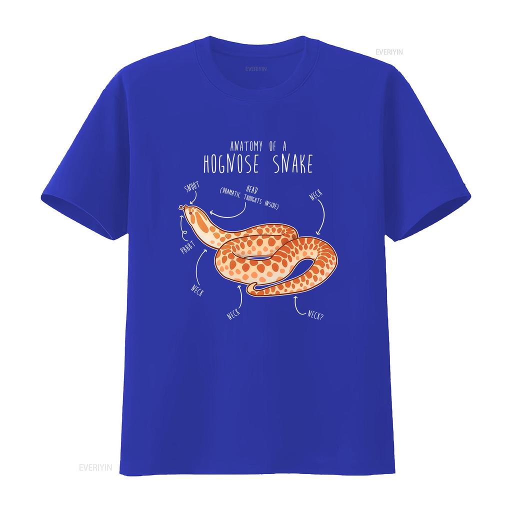 Funny Cartoon Hognose Snake Anatomy Print Casual T Shirt vintage Washed graphic Comfortable Stylish Breathable