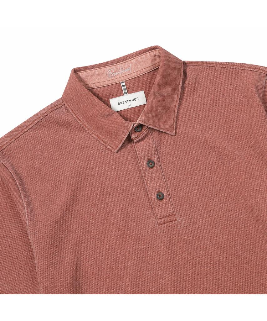 BRENTWOOD Pigdyed Polo Neck T-Shirt Brtam26611Rex