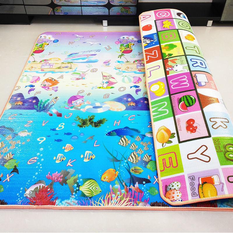 

200x180/180x150/180x120cm Play Mat for Children s Thick Safety Mat Friendly Crawling Play Mats Folding Mat Carpet Rug Playmat 180cm x120cm x 0.5cm