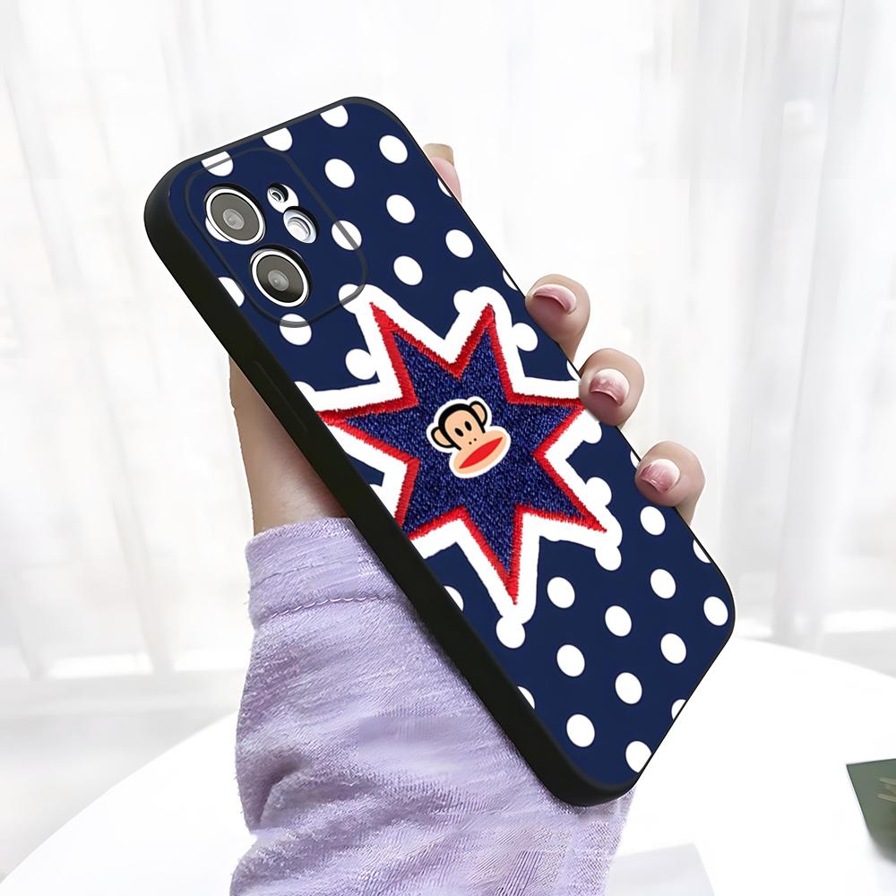 Affe P-Paul Frank Handyhülle Für IPhone 17 Pro Max 15 Pro 16 14 Plus 12 13 Mini 11 Pro Stoßfeste Weiche Hülle