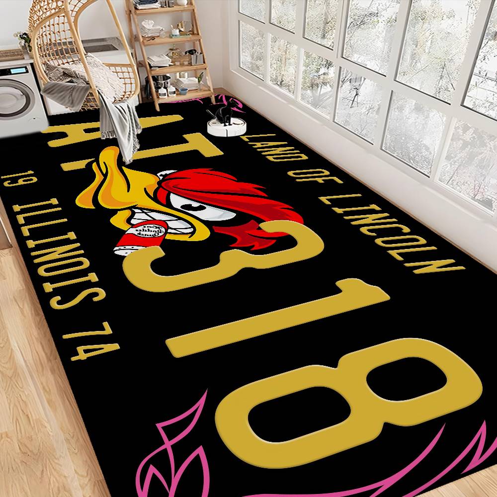 Mr H-horsepower Room Mats Retro Multiple Choice Living Room Kitchen Rug Non-Slip Welcome Rug
