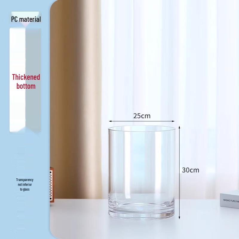 Очень толстая цилиндрическая ваза из ПК-пластика