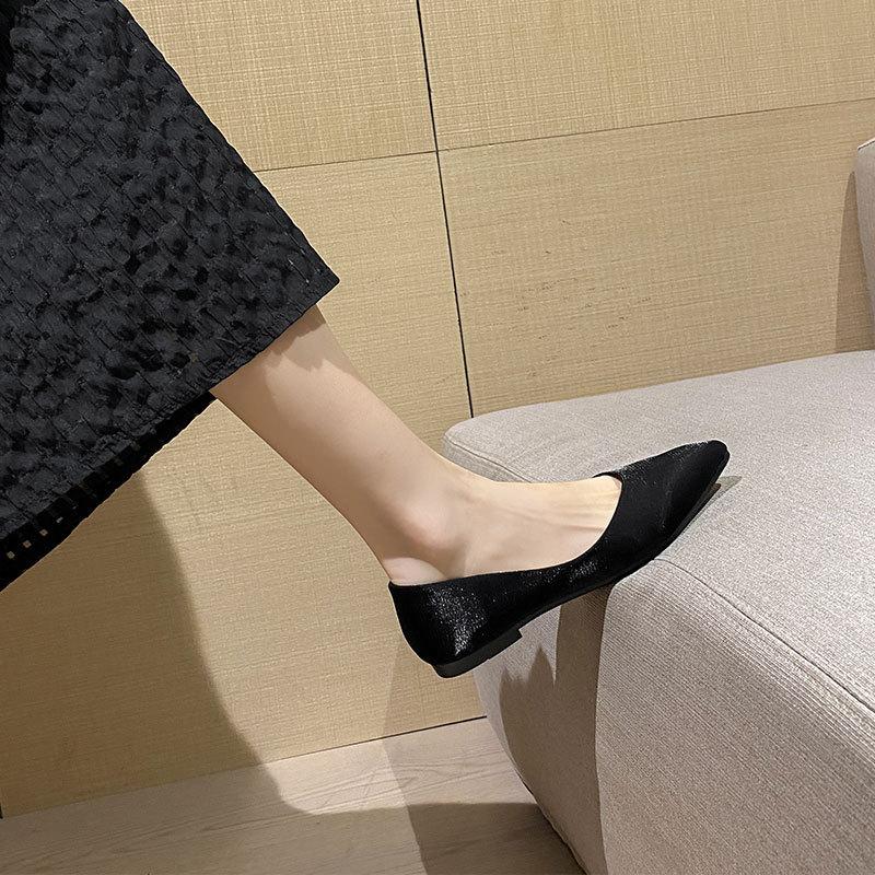 Fashion Flat Shoes for Women 2025 Spring Autumn Casual Pointed Toe Retro Casual Pointed Plus Size 41 42 43 Luxury Shoes Zapatos Mujer