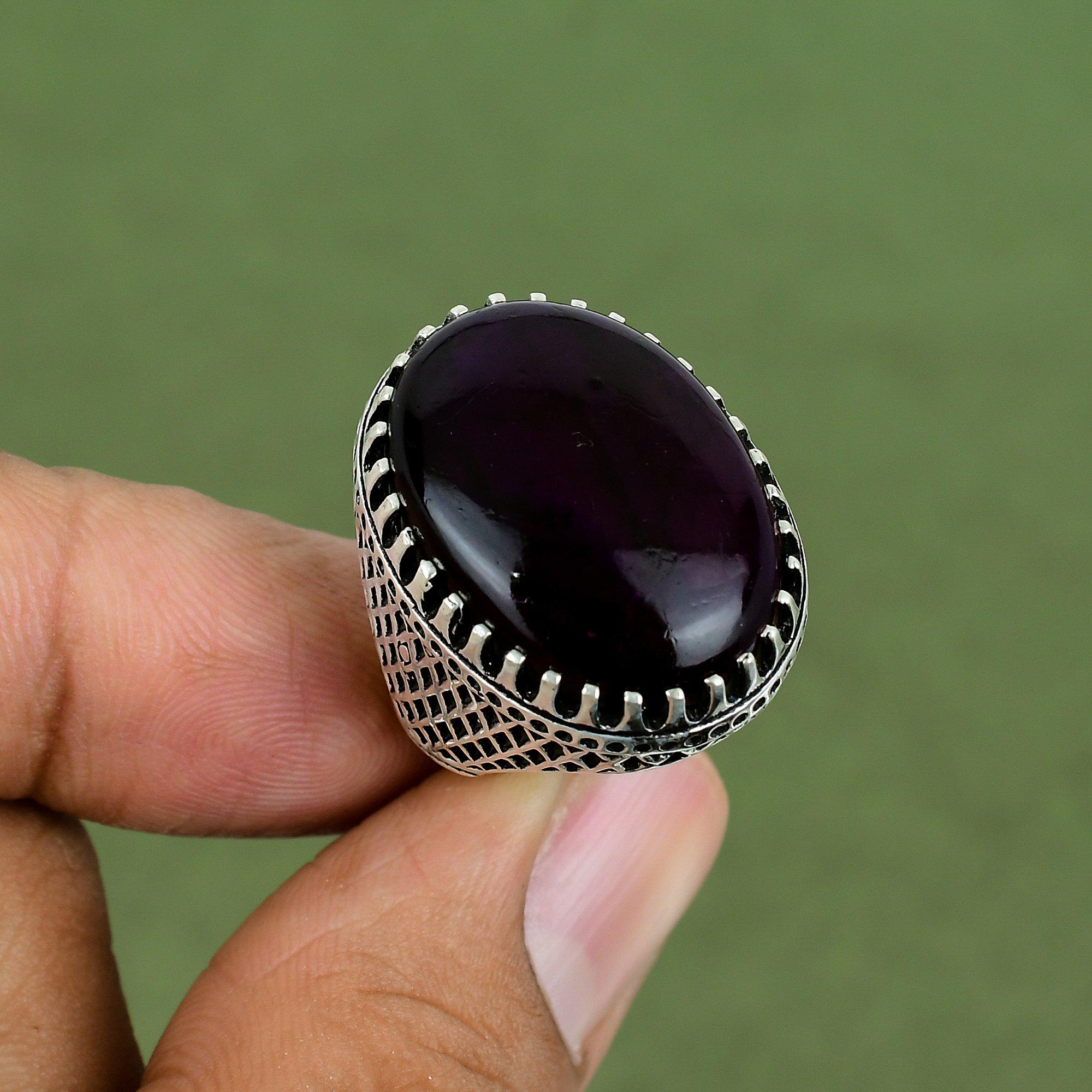 

Purple Fire Labradorite Ring 925 Sterling Silver Ring Gemstone Jewelry Handmade Rings Labradorite Jewelry For Gifts Available In Ring Size 6 US