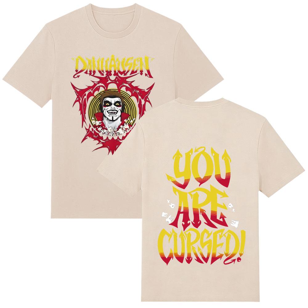 2026 New Danhausen You Are Cursed T-shirt Summer High Quality Wrestler Tee Men's Women's Cotton Sports Crew Neck Top Streetwear