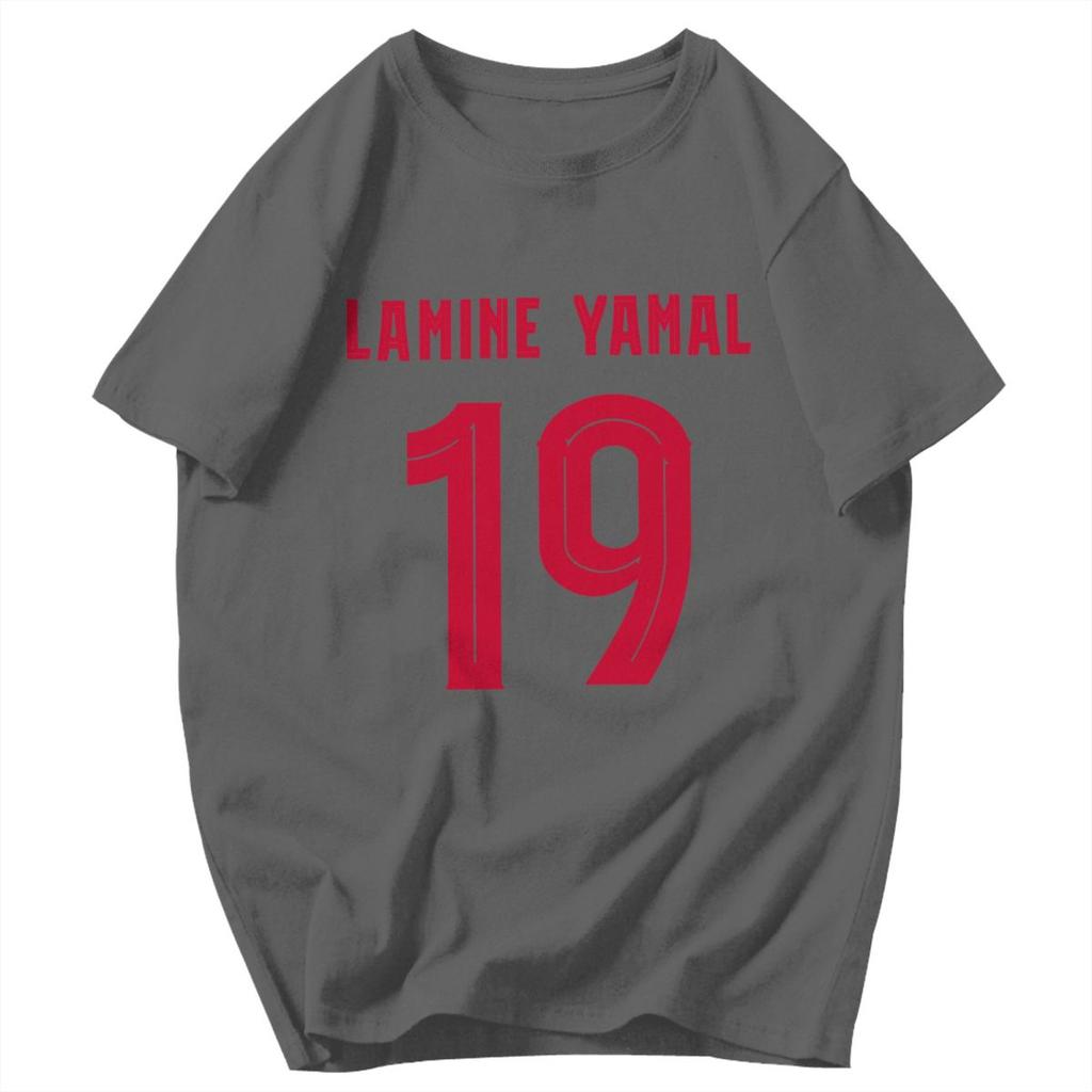 Men T Shirt Lamine Yamal No 19 Unique Y2K Graphic Quality Unisex Clothes T Shirts
