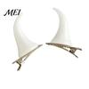 Unique Holiday Hair Decor 2Pcs Halloween Evil Horn Clips, Small Horror Demon Goth Ear Clips for Photoshoots Hairpins, Barrettes Accessories