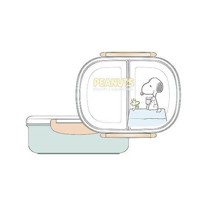 Snoopy Lunch Box with Made In Dishwasher and Microwave Locking Suitable for and Students Inner, 360ml, Japan, Safe, Two-Point Design, Leak-Proof,