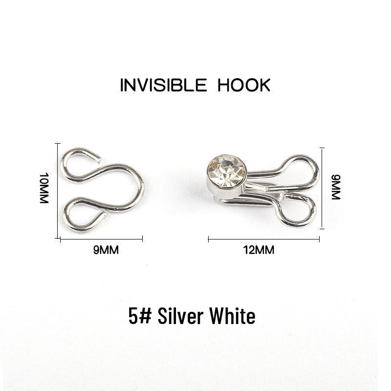 

Пряжка из антикоррозийного металла: Брюки/юбка из норкового бархата с крючком для скрытой застежки 5# Silver White