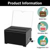 With Lock Portable Ballot Box Voting Charity Suggestion Box Acrylic Donation Box  Business