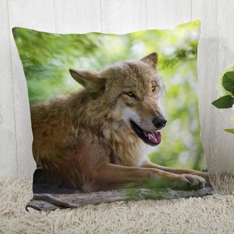 Pillowcase Wolf Pattern Wedding Animal