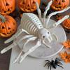 Halloween Animal Skeleton Horrible Spider Skeleton Statue Simulation Spider Bone Model for Yard Garden Lawn Patio Halloween Decor