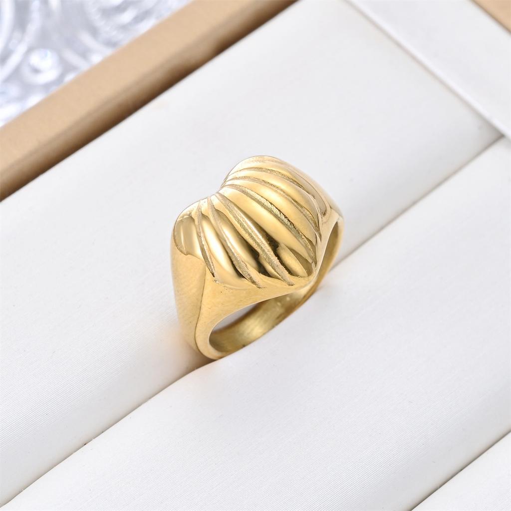 Wish Amazon's New Fashion Titanium Steel Ring Women's Retro Couple Trendy Men's Ring Jewelry