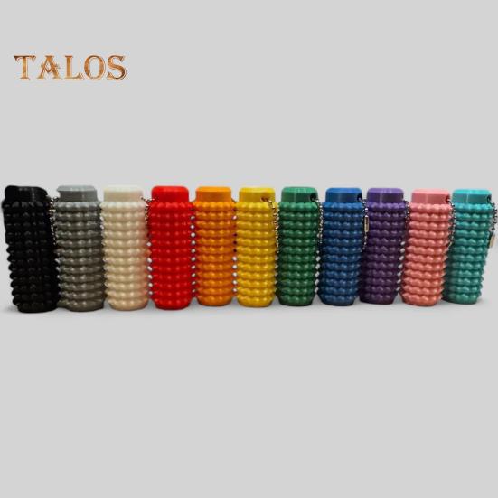 Spiky Grippie Stim Nyckelring Ficka Mini Lugnande Fidgetleksak Spiky Hård Massage Nyckelring för Stresslindring Ångestminskning