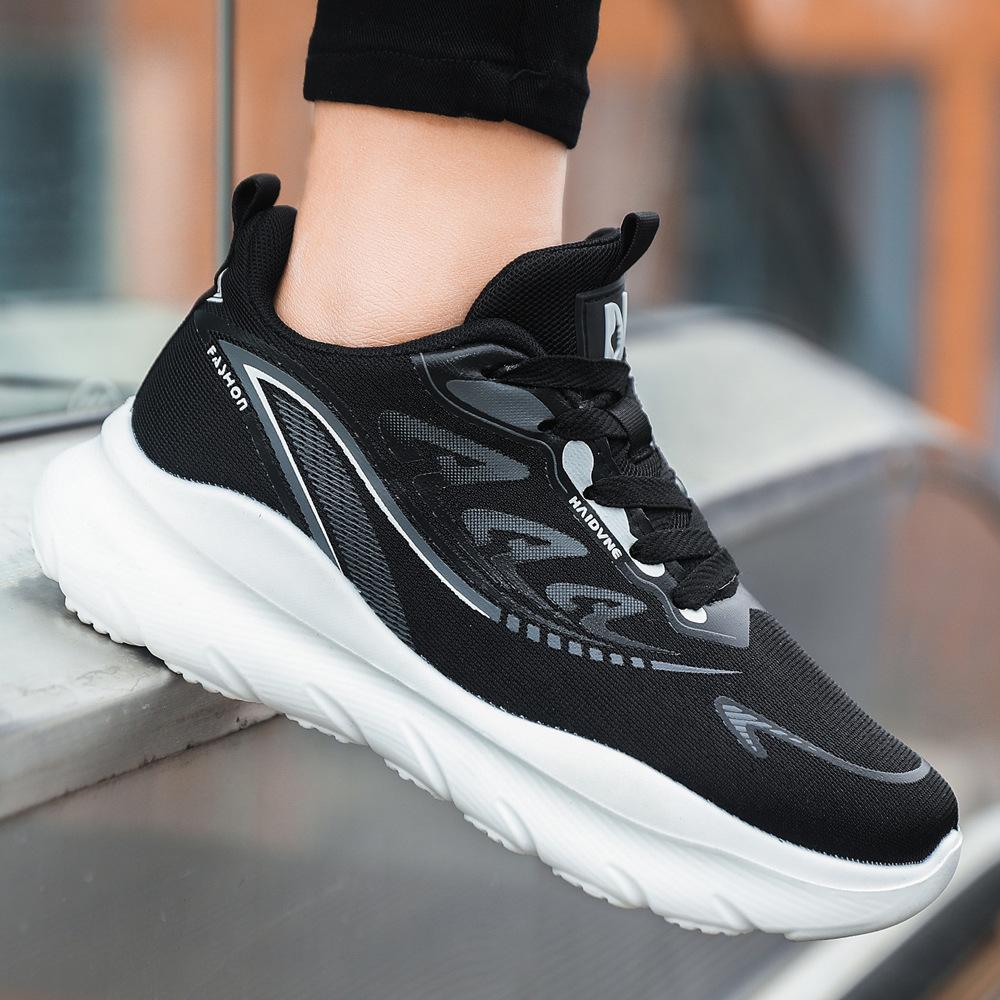 Spring middle-aged and old sports shoes running shoes upgraded new magnetic vibration couple walking shoes