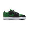 Air Jordan 1 Low Alt PS kids low-top basketball shoes black/green BQ6066-065