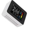 5 in 1 Air Quality Tester CO2 TVOC HCHO Temperature Humidity Test Digital Display Air Detector White