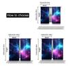 Outer Space Starry Galaxy Curtain Planet Theme Birthday Party Suitable Living Room Bedroom Many Other Curtains Set Of 2 Made Polyester Area Decor