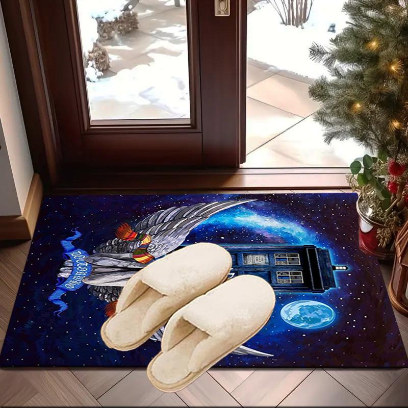 Tardis In Starry Night Carpet, Chair Rug,Rug for Office Bedroom Living Rooms, Doormat Decor Fan Gift Christmas Gift