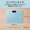 ELECOM ECLEAR Backlit Weight Scale Weight 100g Automatic Manual App Integration HCS-S02 (Weight/BMI/Last Difference), Increments, Recognition,