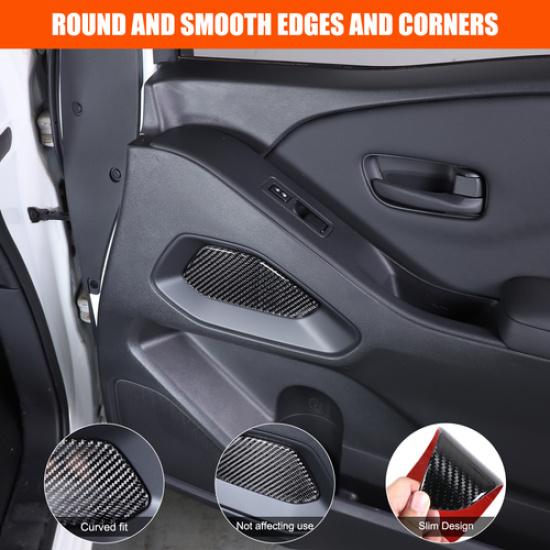 Soft Carbon fiber Interior Door Panel Trim Sticker For Nissan Frontier 2024-25