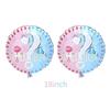Gender Reveal Party Supplies Photo Props Blue Pink Balloon Flag Banner Balloon 