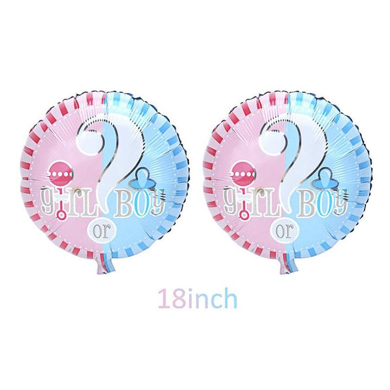 Gender Reveal Party Supplies Photo Props Blue Pink Balloon Flag Banner Balloon 