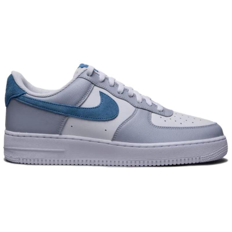Nike Air Force 1 Anti-Slip Wear-Resistant Low-Top Skateboard Shoes Unisex Blue White  Sneakers  HV1795-141