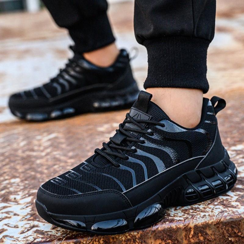 Steel Toe Shoes for Men Indestructible Work Shoes Lightweight Steel Toe Sneakers Women Puncture Proof Non Slip Safety Zapatos