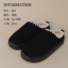 Cotton Slippers for Women In Autumn and Winter, Warm At Home, Plush Indoor, Men In Winter, Thick Soled Home