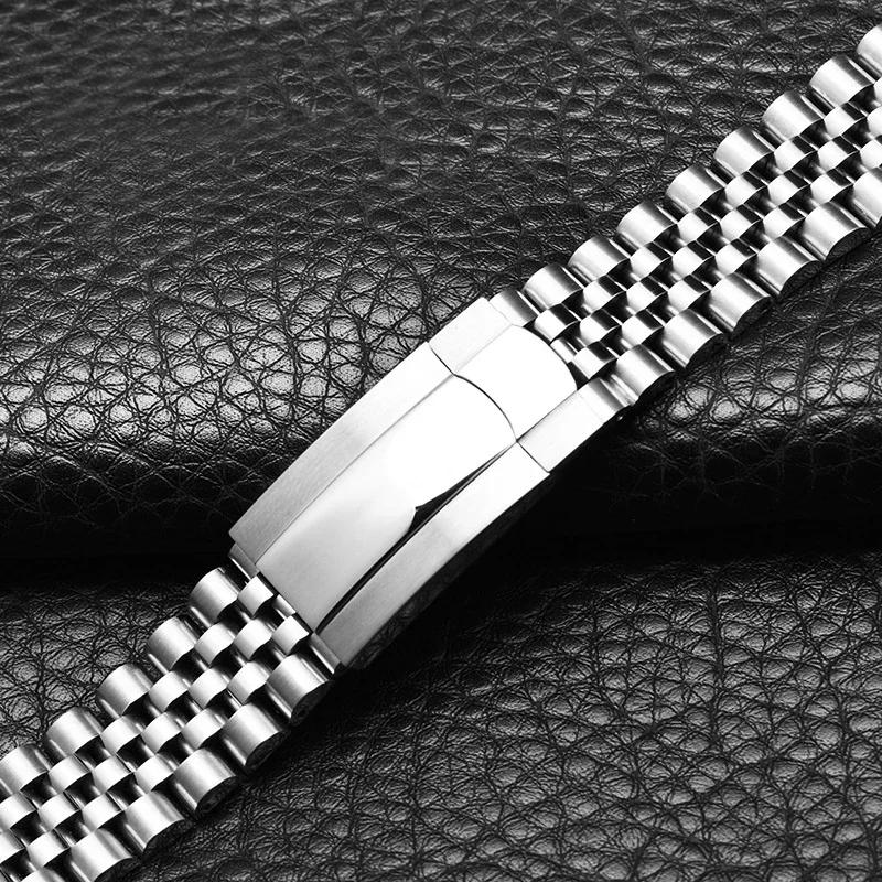 Rolex Oyster Perpetual Datejust DAYTONA SUBMARINER 904 Paslanmaz Çelik Lüks Saat Kayışı için Saat Bilekliği Saat Kordonu 20/21mm