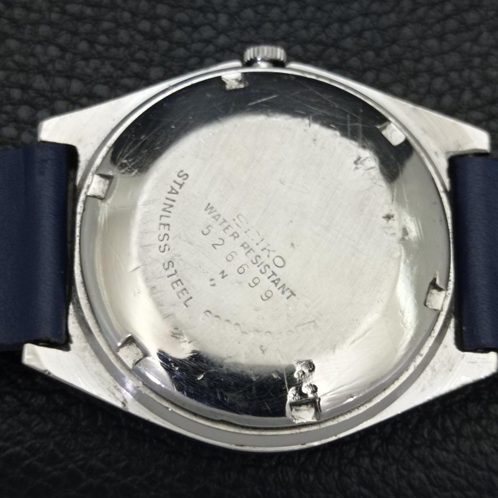 AUTOMATISK 6309A VINTAGE SEIKO JAPAN HERREKLOKKE MED BLÅ SKIVE a701526-5 R206b-a701526