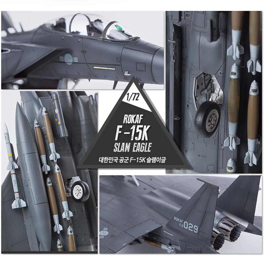 1/72 ROKAF F-15K SLAM EAGLE #12554 Academy Model Kit DIY Assembly Puzzles Military Building Blocks Toy