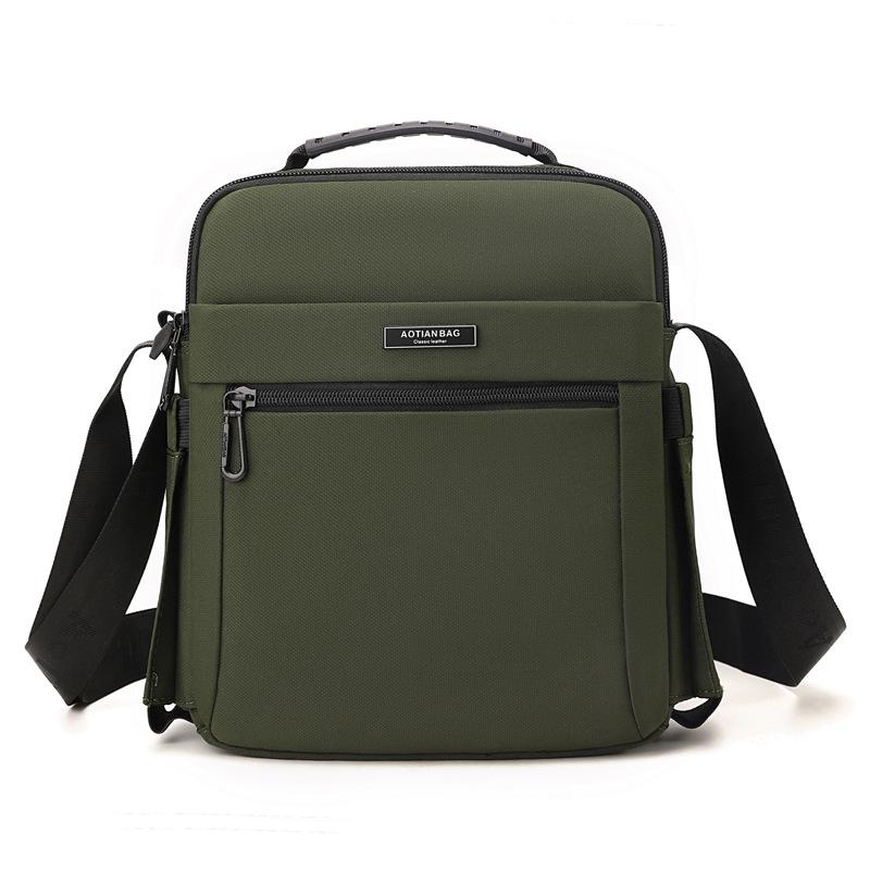 Men's Vertical Handbag - 2025 Autumn Business Casual Crossbody Bag, Lightweight & Simple Oxford Cloth Design