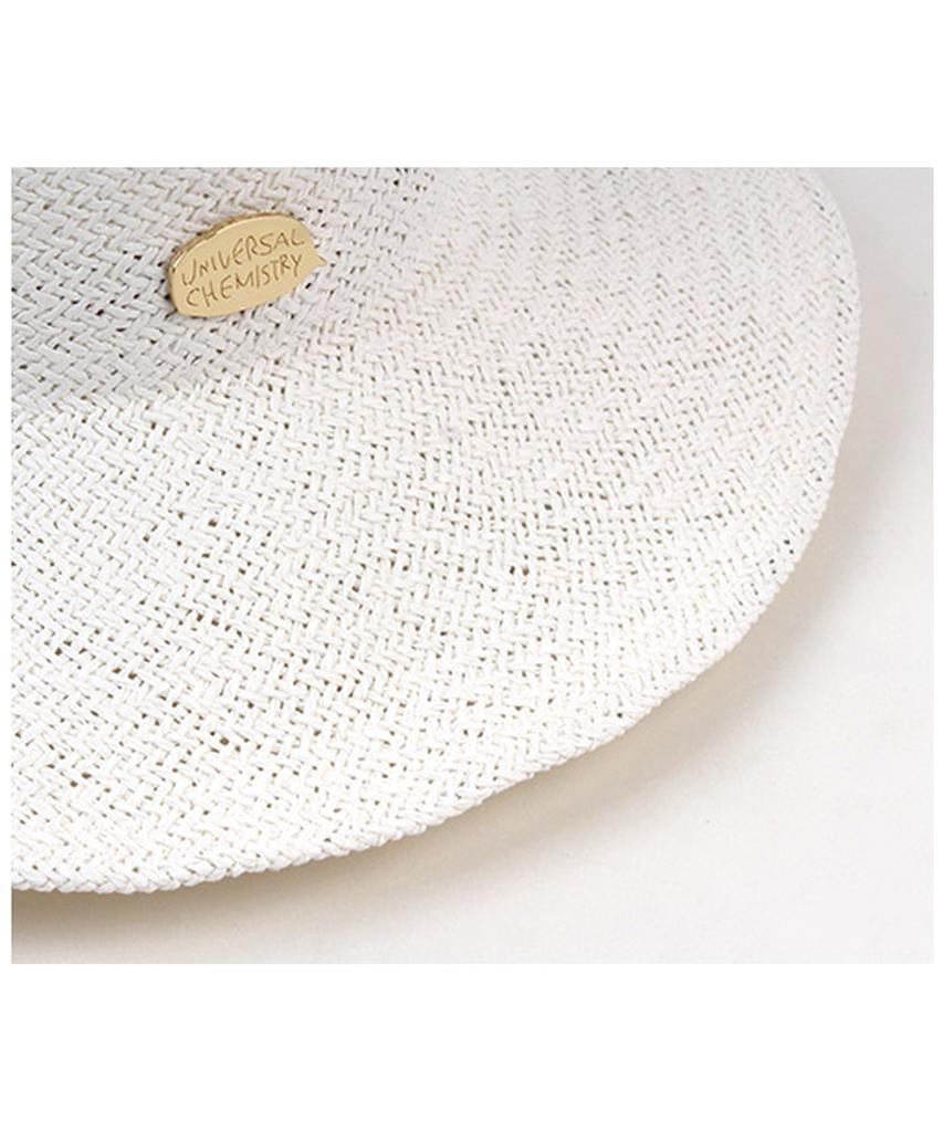 Summer White Round Panama Hat