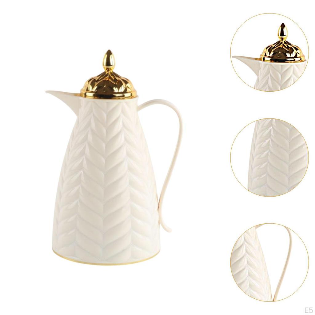 Insulated Coffee Carafe Luxury Arabic Style Portable Housewarming Ornaments 1000ml Teapot Pot