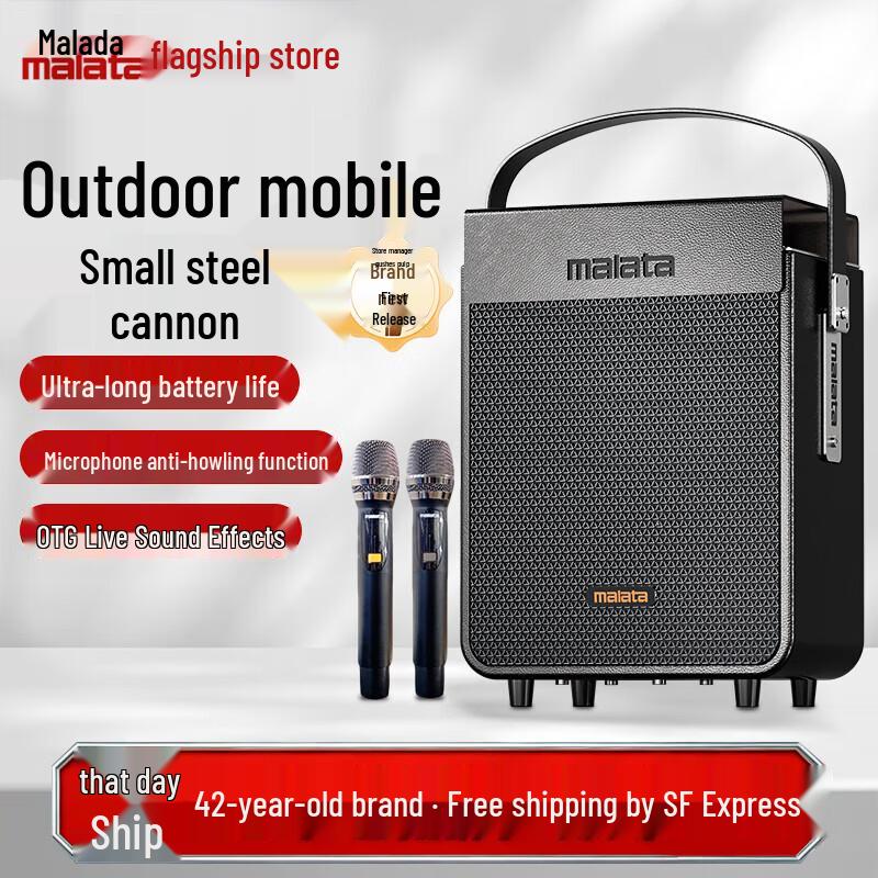 Malata Portable Karaoke Speaker with Wireless Mic (CN Version)