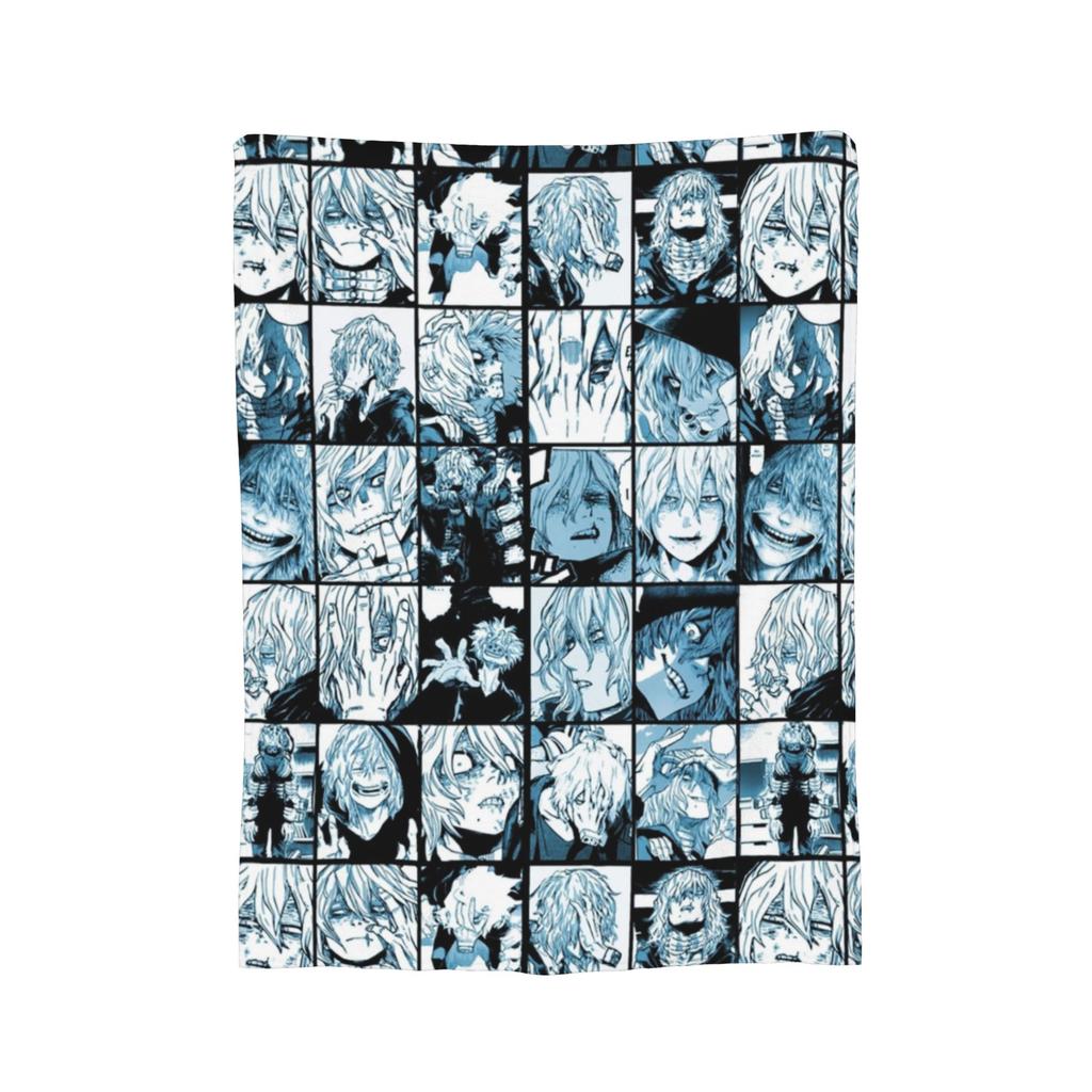 Himiko Toga Tribute Pattern Flannel Throw Blankets Boku No My Hero Academia Manga Blankets for Bedding Office Warm Quilt,